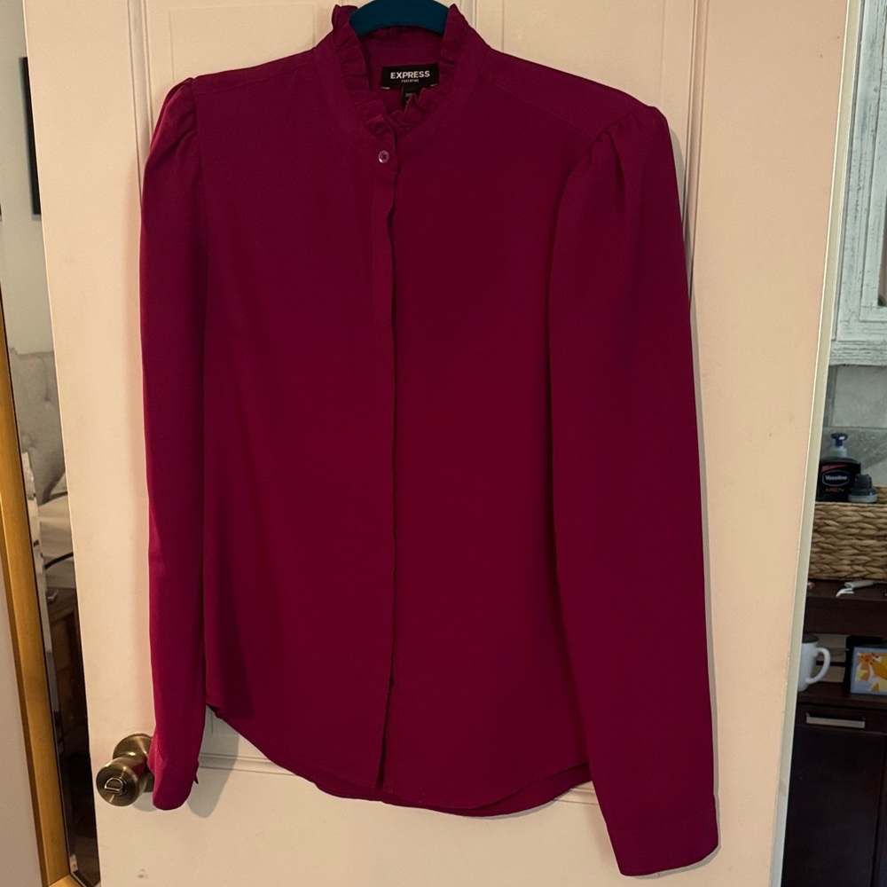 Express Women's Magenta Portofino Blouse